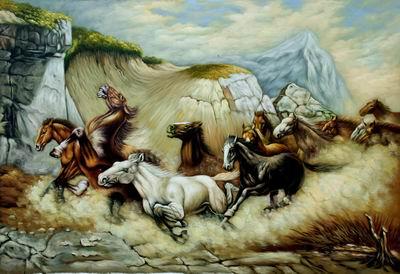 unknow artist Horses 048 Norge oil painting art